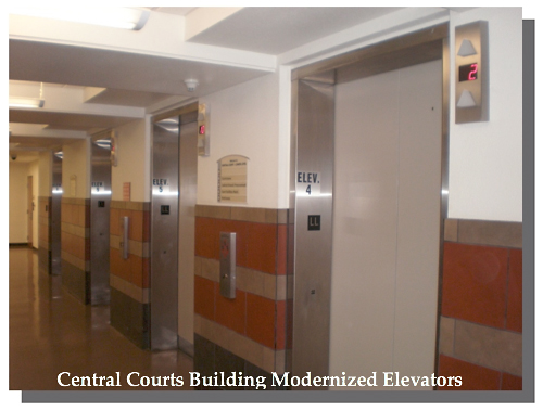 Central Courts Building Modernized Elevators 